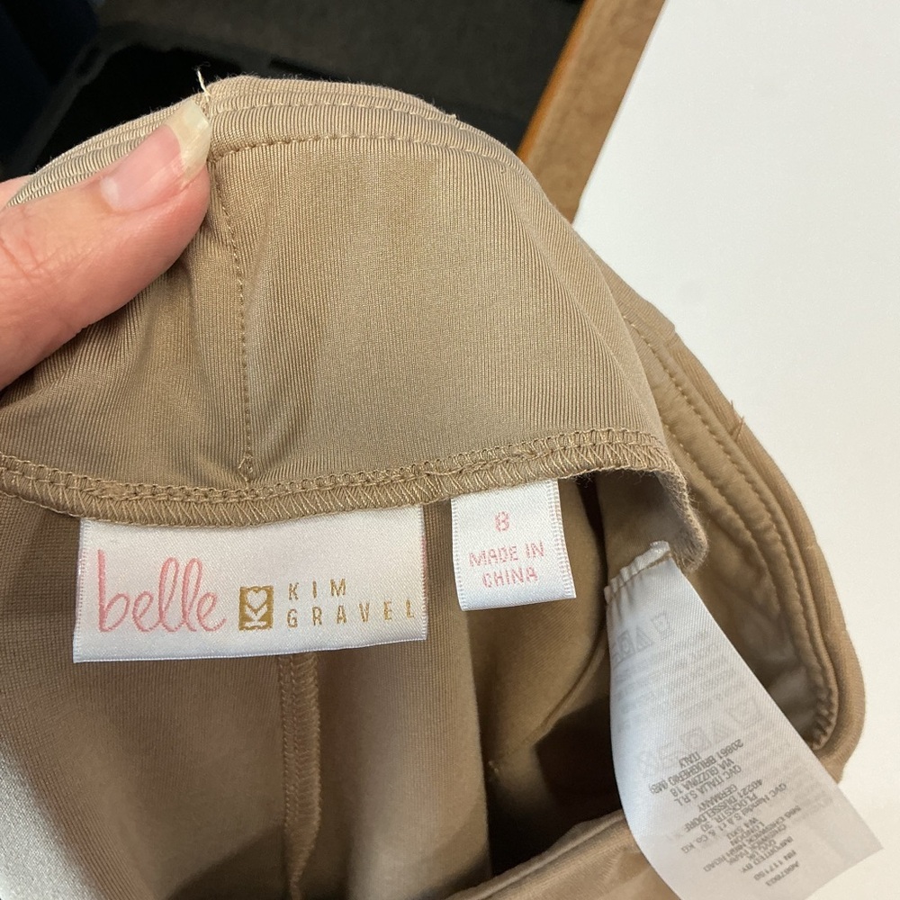 Belle by Kim Gravel Ponte Hollywood Waist Full Length Pants - Picture 11 of 12